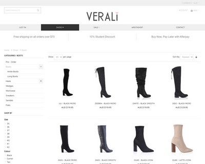 30% OFF All Boots at Verali Shoes - Verali Shoes