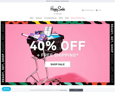 30% OFF + Free Shipping - Happy Socks Australia