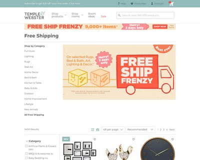🚐Free Shipping ends tomorrow! Save on selected decor, rugs, bedding & more!🖼 - Temple & Webster
