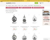 SALE | $100 Off New Wicker Hanging Egg Chairs - Luxo Living