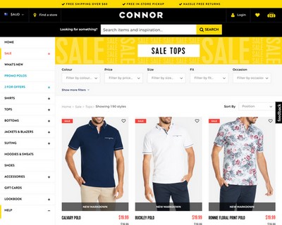 Sale: 3 Shirts for $50 @ Connor - Connor