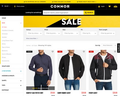 * Sale Bargain Prices from $10 * @ Connor - Connor