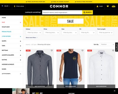 SALE Up to 70% OFF - Connor