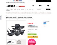 SAVE 70% for Baccarat Stone Cookware Set 10 Piece | House - House