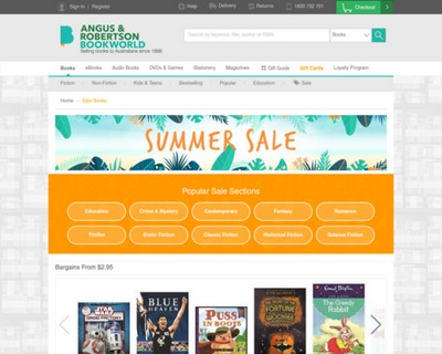 Summer Sale | Bargains from $2.95 | Angus Robertson Book World - Angus & Robertson Bookworld