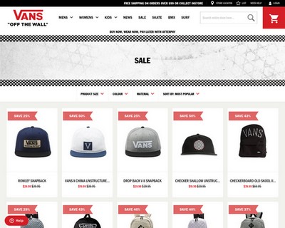 Up to 50% Off Selected Items @ Vans Australia - Vans Australia